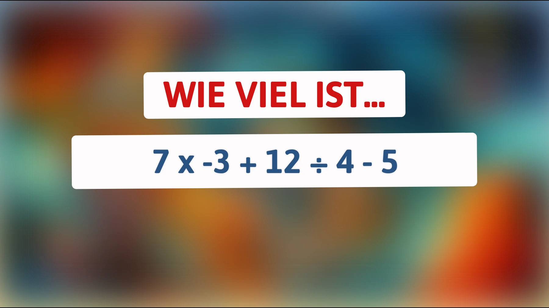 Nur 1% können es lösen: Beherrschst du diese mathematische Herausforderung?"