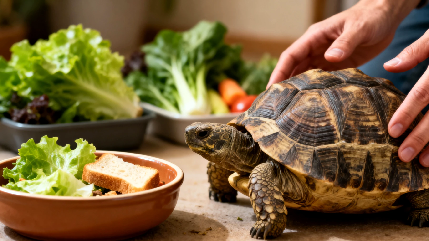 Schildkröten werden nicht kastriert, daher gibt es keine spezifischen Ernährungsempfehlungen für die Zeit nach einer Kastration. Das allgemeine Problem betrifft die artgerechte Ernährung von Schildkröten, die häufig falsch gefüttert werden, was zu Panzerdeformationen, Nierenerkrankungen und anderen Gesundheitsproblemen führen kann."